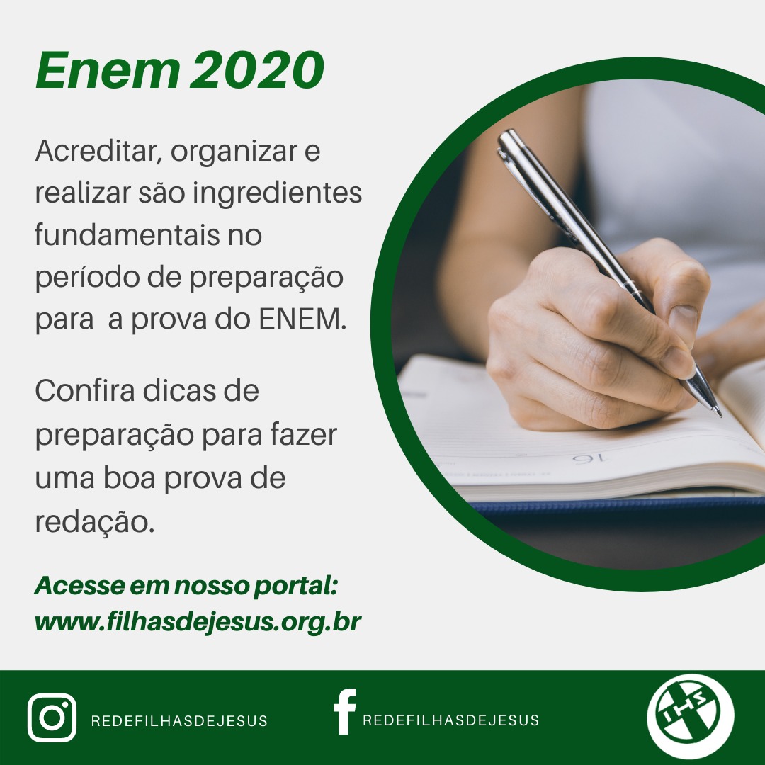 Dicas de redação para ENEM 2020